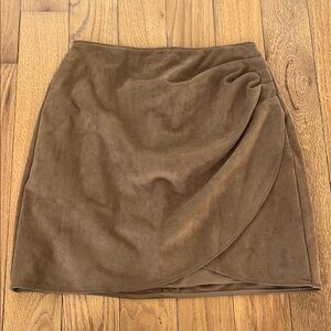 Abercrombie Brown Suede Skirt